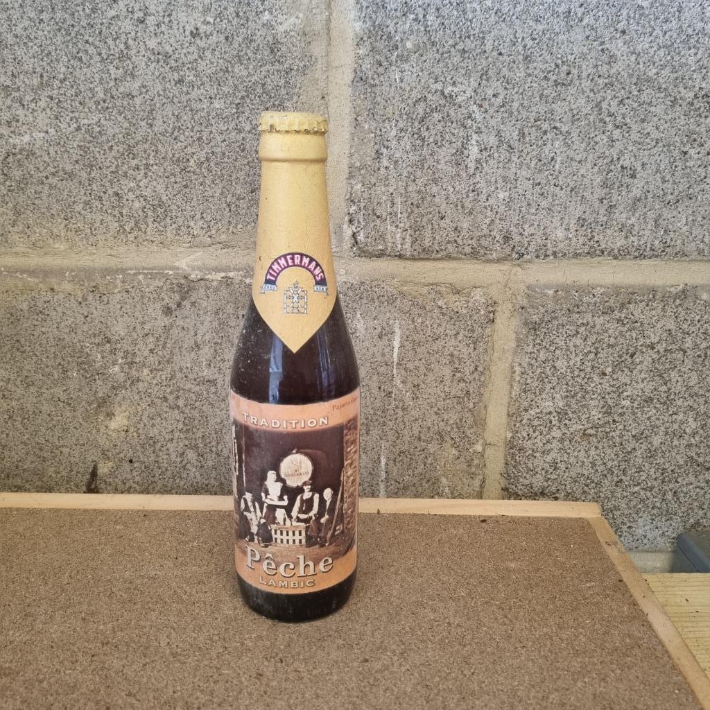 Bouteille de bière Timmermans Pêche Lambic, Enlèvement ou Envoi, Utilisé, Bouteille(s), Autres marques