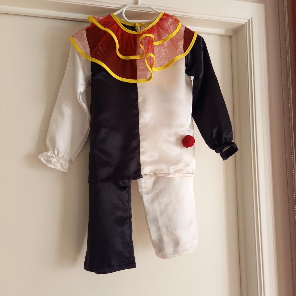 Pierrot clownpak 128 of 8jaar, Enlèvement ou Envoi, Utilisé