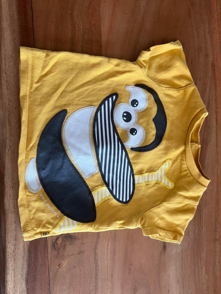 Geel baby T-shirt met koala, Ophalen of Verzenden, Zo goed als nieuw
