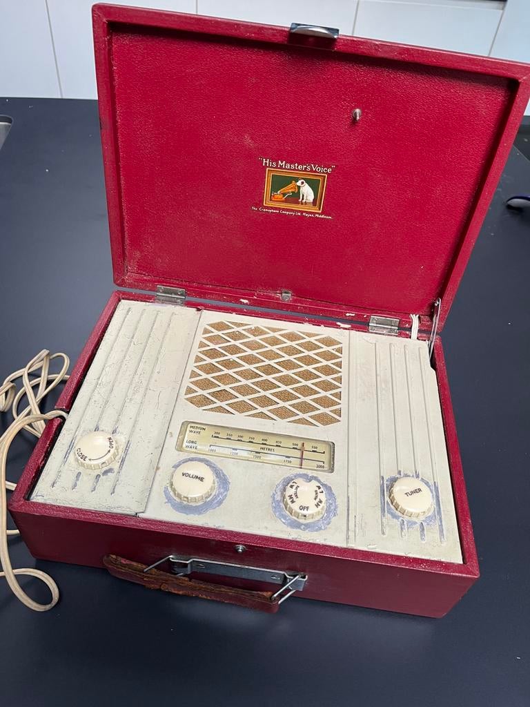 Oude radio  - His masters voice, Ophalen