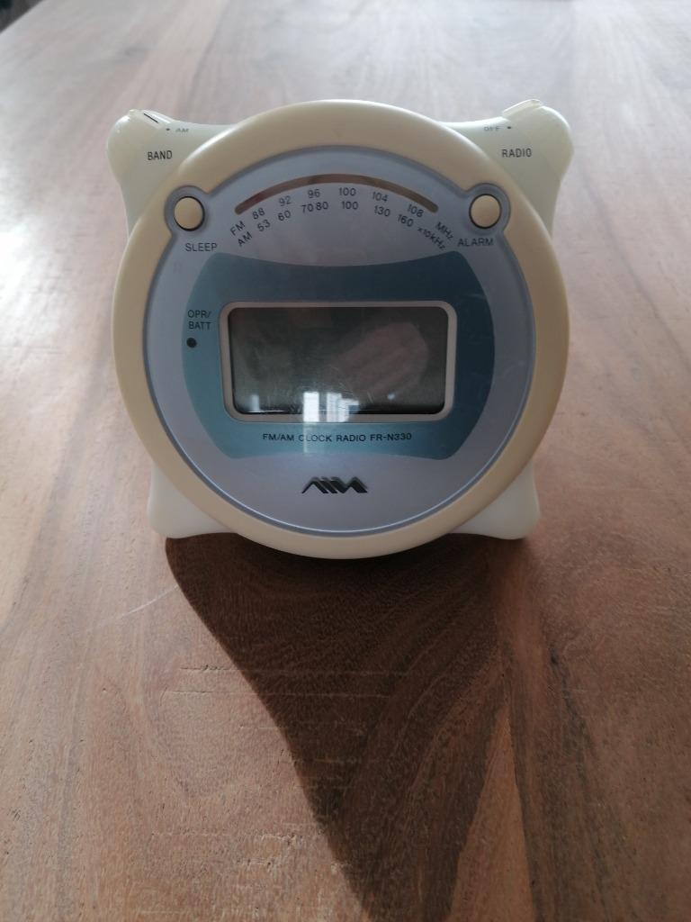 Vintage wekker radio van Aiwa Sony, Ophalen of Verzenden, Gebruikt, Digitaal