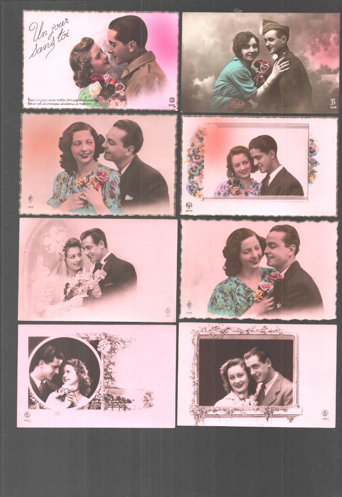 lot van 123 postkaarten / wenskaarten thema koppels, Ophalen of Verzenden, Overige thema's