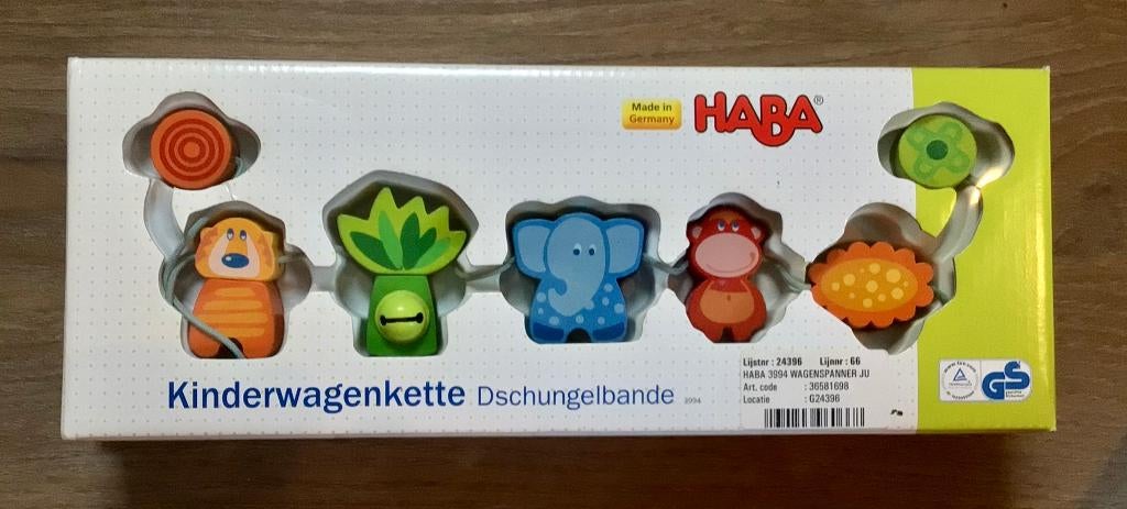 Haba kinderwagenspanner jungledieren hout, Ophalen of Verzenden, Nieuw, Overige typen