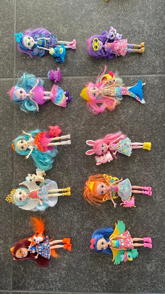 Enchantimals 5€/stuk - 40€ voor alle 10, Ophalen, Zo goed als nieuw