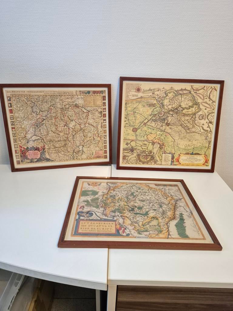 3 cartes anciennes historiques, Enlèvement ou Envoi