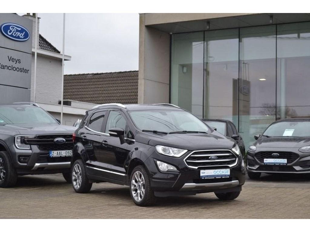 Ford ECOSPORT Titanium 1.0i Automaat, Auto's, Ford, Automaat, 140 g/km, Zwart, 5 zetels