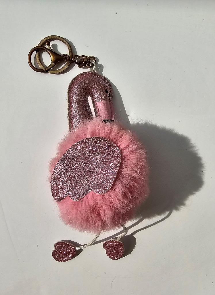 sleutelhanger - flamingo, Ophalen, Zo goed als nieuw, Dier of Natuur