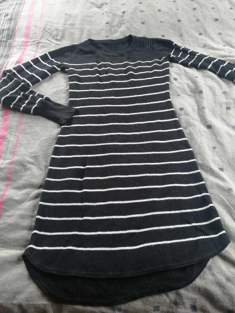 Jurk / trui zwart/wt merk bonprix – maat s – nieuw, Bonprix, Zwart, Nieuw, Ophalen of Verzenden