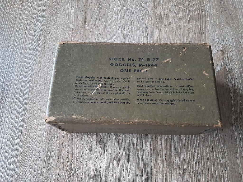 Goggle us m.1944, Verzenden