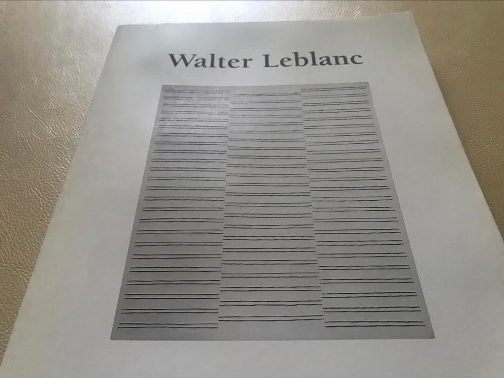 Walter Leblanc Zéro Peintures Sculptures 80pag, Enlèvement ou Envoi, Comme neuf, Peinture et dessin