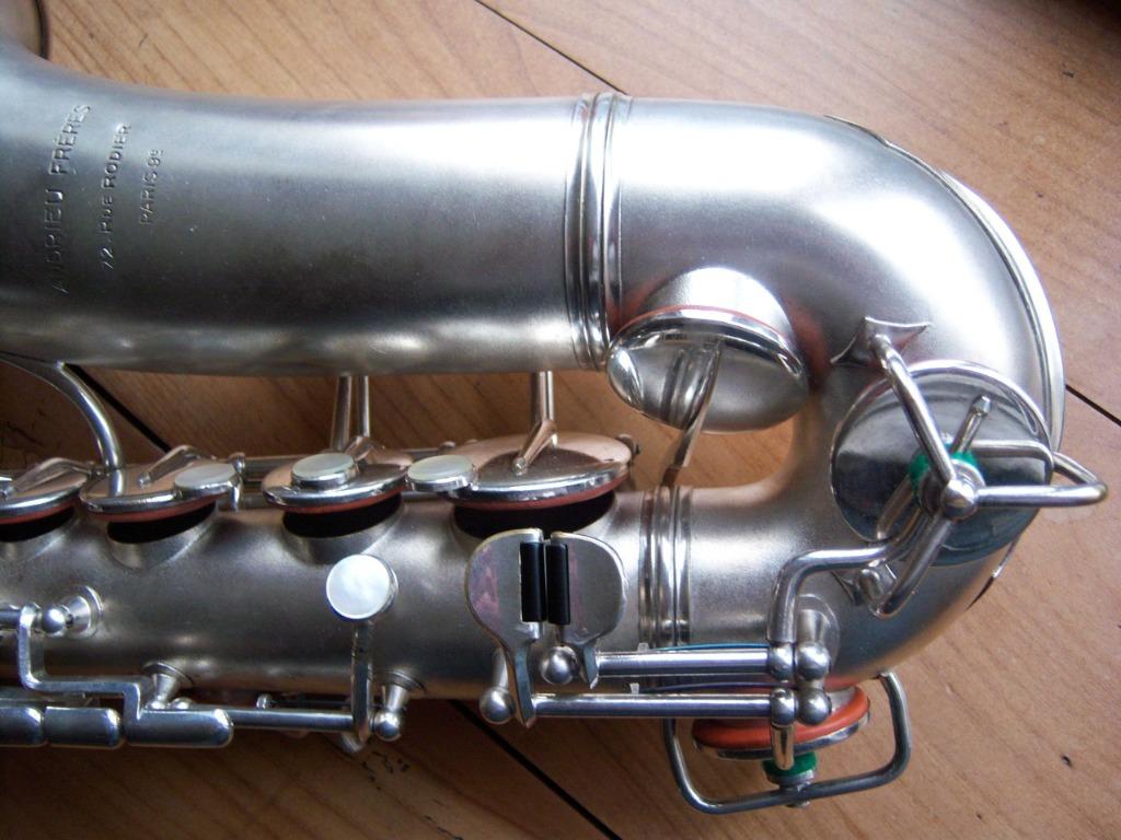 Alto sax vintage Andrieu 1936, Muziek en Instrumenten, Ophalen, Zo goed als nieuw, Alt, Met koffer