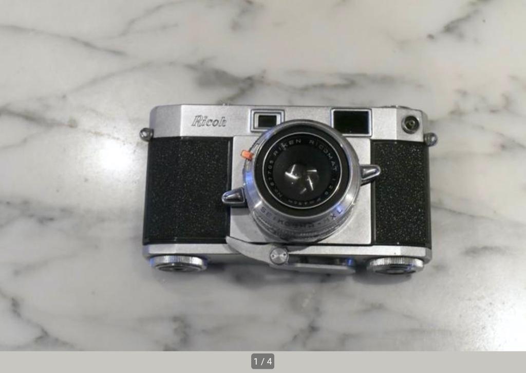 Ricoh 500 met Ricomat 4,5cm f2.8, Ophalen of Verzenden, 1960 tot 1980, Fototoestel