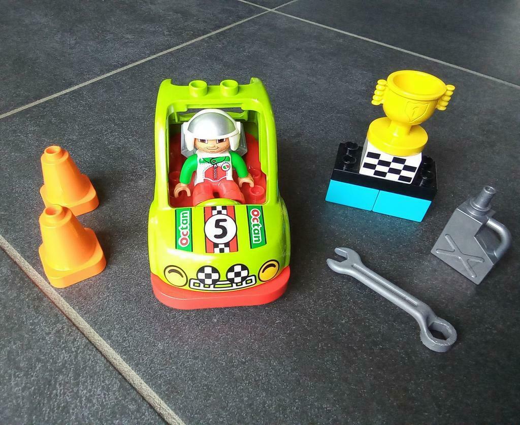 Lego Duplo - La voiture de rallye, Enlèvement, Utilisé, Ensemble complet, Duplo