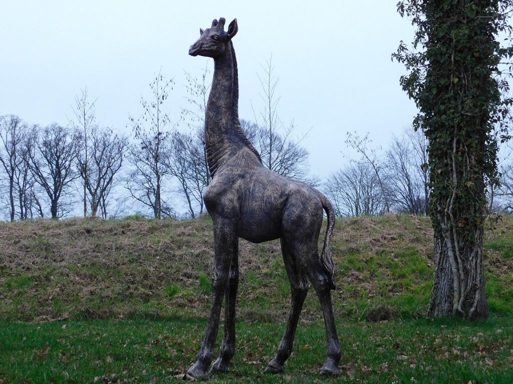 Eenmalig: Giraffe XL - 180 cm - Polystone, Antiek en Kunst, Ophalen of Verzenden