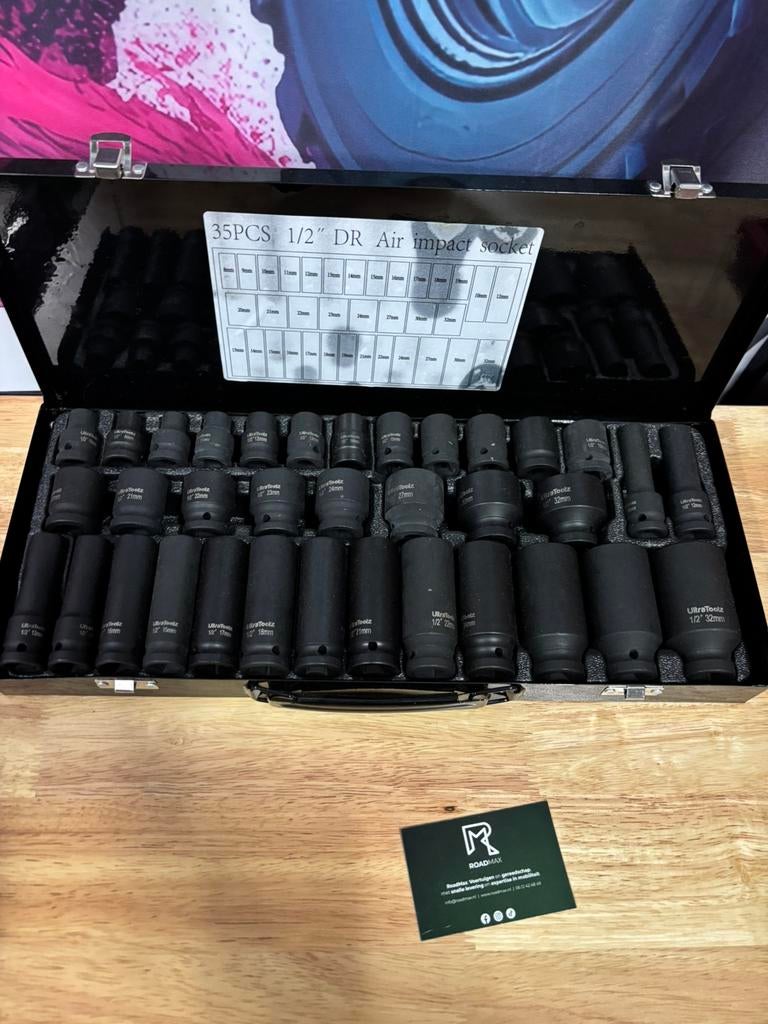 jeu de douilles à chocs de 1/2 po Ultratoolz, 35 pièces, Enlèvement ou Envoi, Neuf