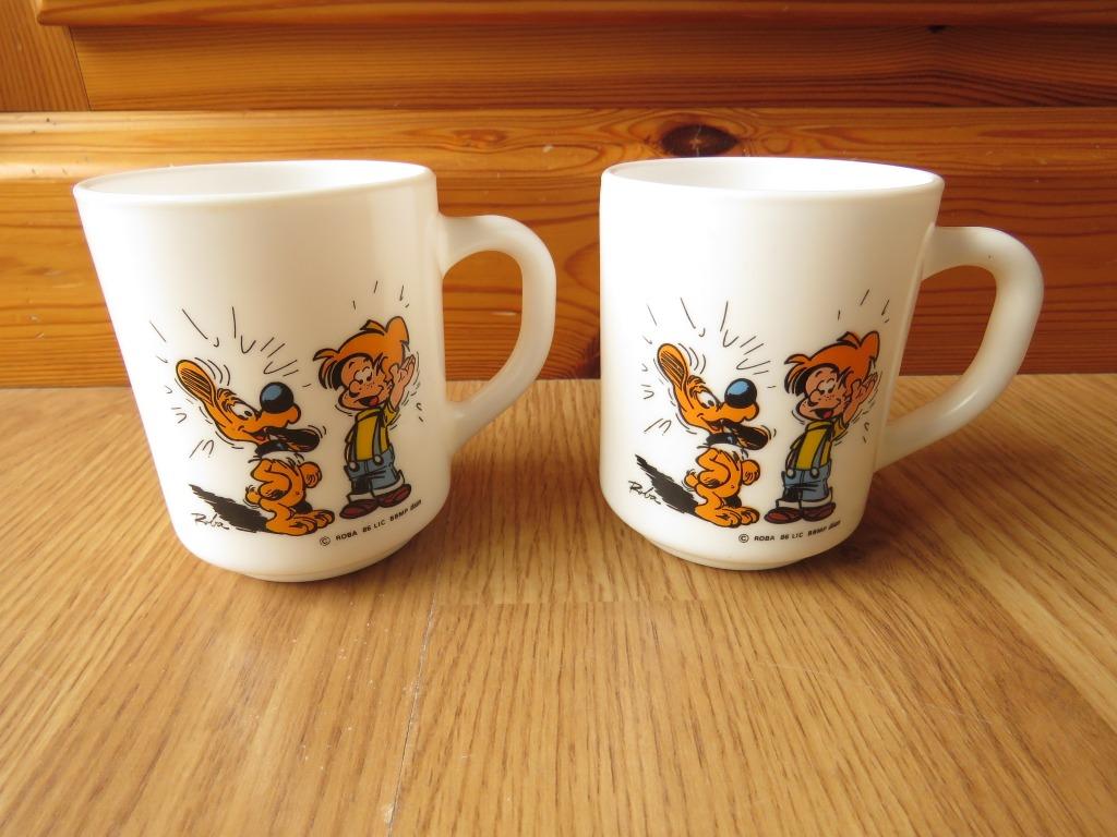 2 mug tasse Boule et Bill en arcopal, Maison & Meubles, Cuisine | Vaisselle, Enlèvement ou Envoi, Comme neuf, Tasse(s) et/ou soucoupe(s)