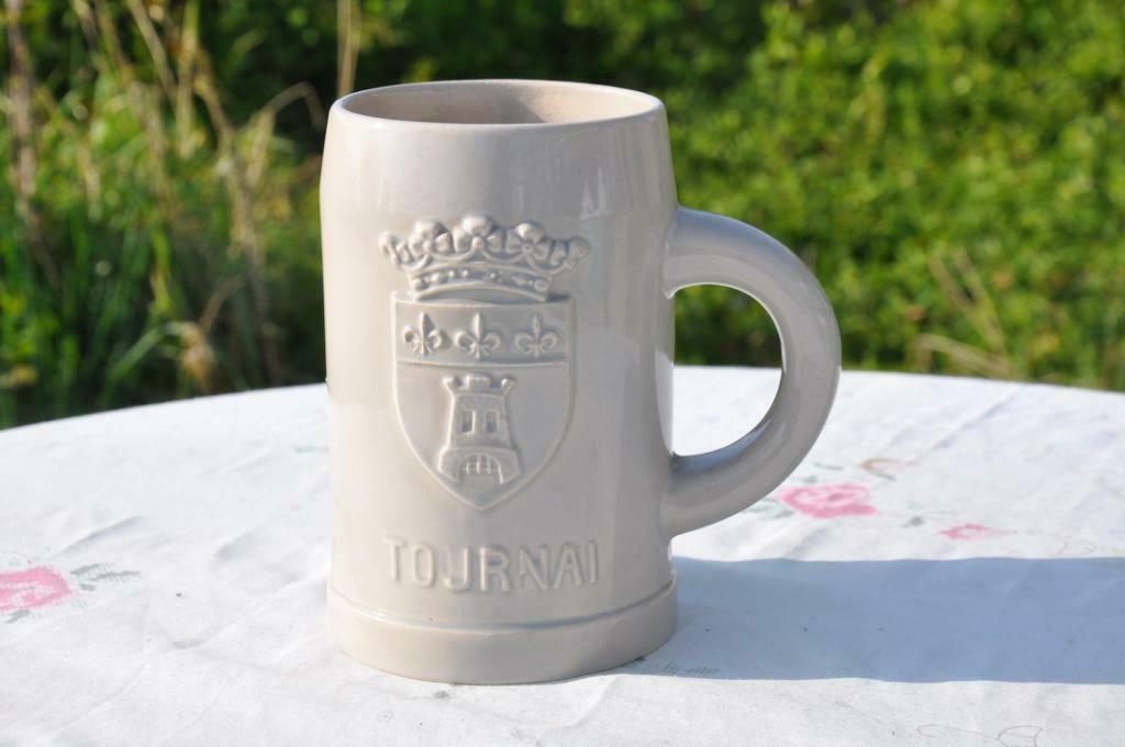 §  chope en faience 1 litre  tournai coceram, Antiek en Kunst, Ophalen of Verzenden