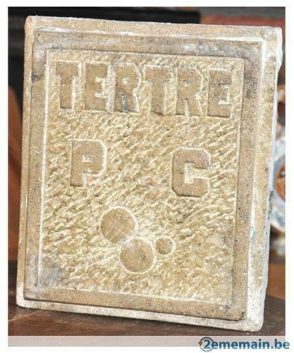 plaque beton  club sportif tertre P C, Enlèvement