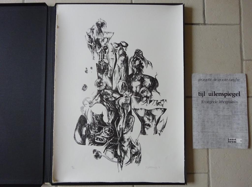 Kunstmap 1971 Georgette De Groote-Tanghe - Tijl Uilenspiegel, Antiek en Kunst, Ophalen of Verzenden
