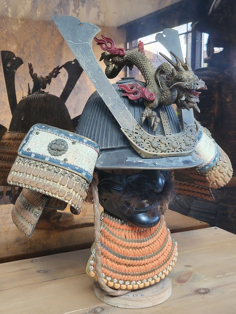 Kabuto complet Yoroi 62 Ken Signé "TRES RARE" période EDO, Enlèvement ou Envoi, Autres, Épée ou sabre