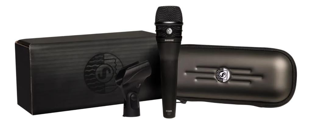 Nouveau microphone cardioïde dynamique Shure KSM8/B Dualdyne, Enlèvement ou Envoi, Neuf, Ensemble complet