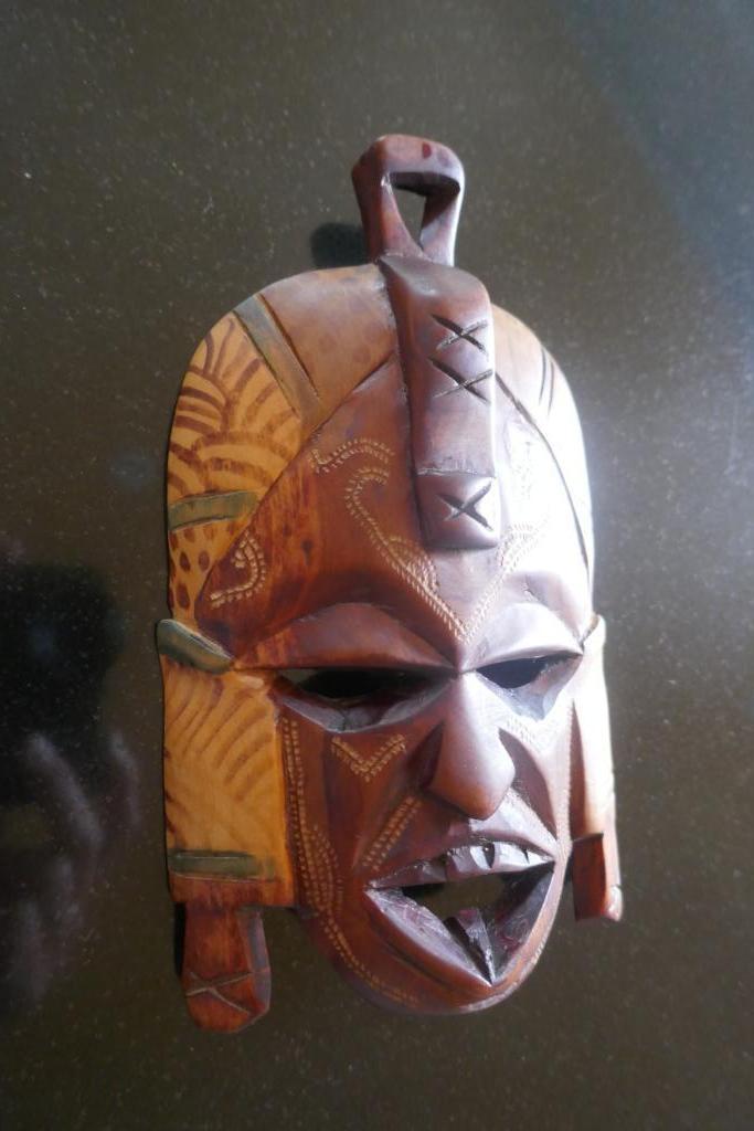 Houten masker Mexico, Antiek en Kunst, Kunst | Niet-Westerse kunst, Ophalen of Verzenden