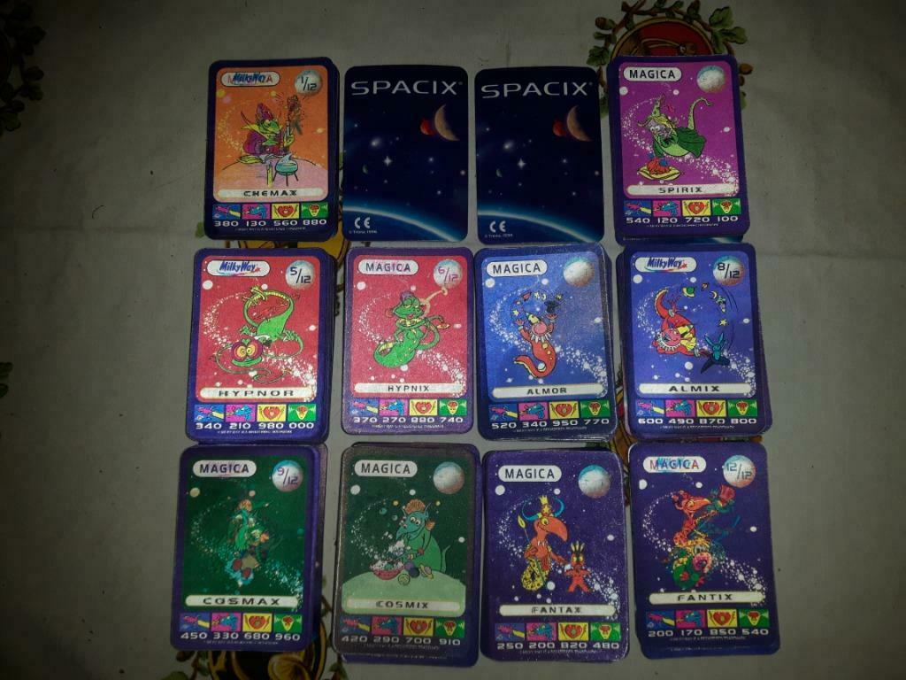 SPACIX kaarten '96 Magica Milky Way dubbels, Verzamelen, Ophalen, Nieuw, Speelkaart(en)