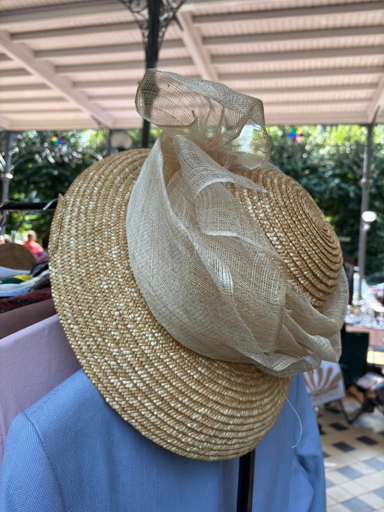 Chapeau paille chic femme, Enlèvement, Comme neuf, Chapeau