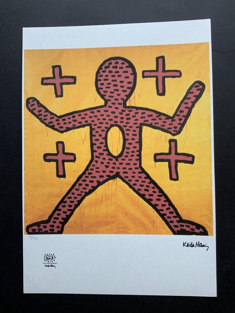 Keith Haring genummerde litho, Enlèvement ou Envoi