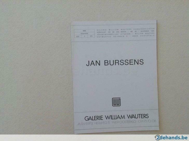 Jan Burssens Booklet Schilderijen 1985, Enlèvement ou Envoi, Neuf