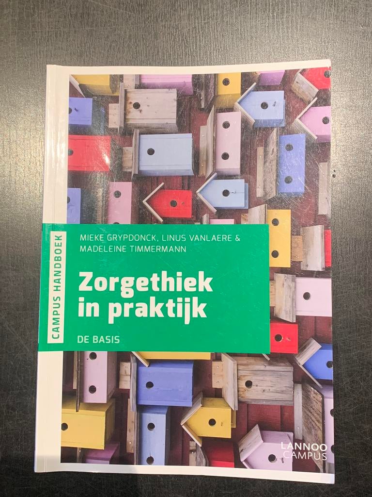 Zorgethiek in praktijk, Boeken, Ophalen, Zo goed als nieuw, Mieke Grypdonck, Linus Vanlaere en Madeleine Timmerman