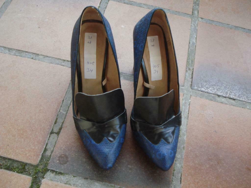 Livraison gratuite blue party vintage des années 90 talons b, --, Autres couleurs, Chaussures à haut talons, Comme neuf