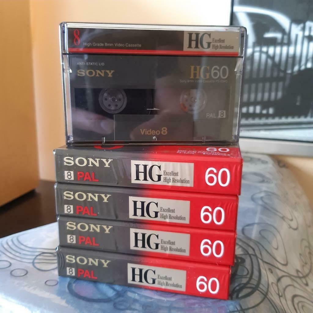 5x Sony Video8 60 min. (P5-60HG), TV, Hi-fi & Vidéo, Enlèvement ou Envoi, Autres types, Cassette (vidéo)