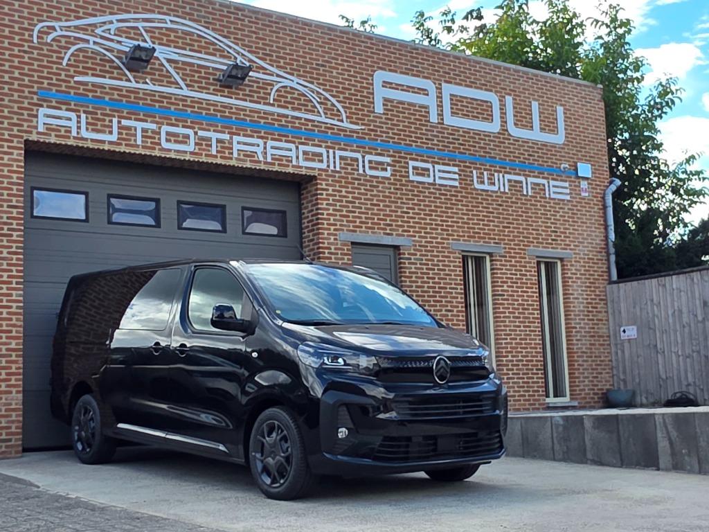 Citroën Jumpy Dub Cab 6Zits NIEUW 0KM 2025 - 177PK Automaat, Stof, Citroën, Zwart, Bedrijf
