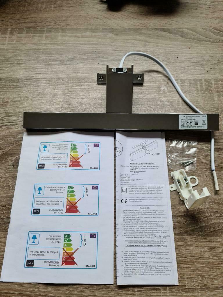 Spiegel led lamp chroom 6 watt 28 led 2835 SMD 6000K, Enlèvement ou Envoi, Neuf, Autres types
