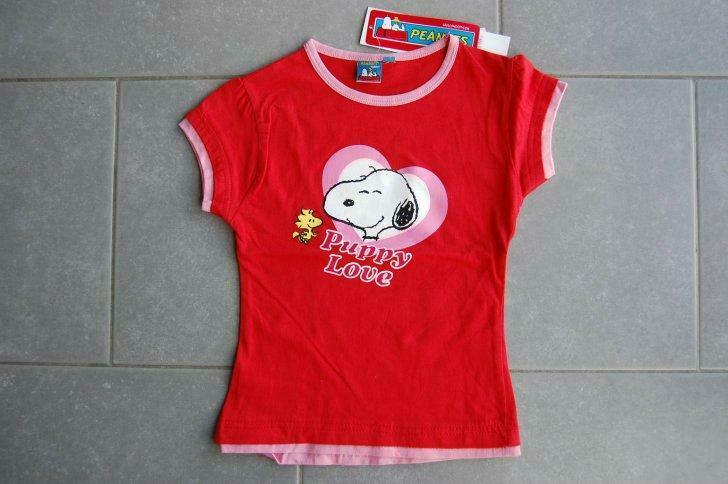 Snoopy Kledij meisje (T-shirt/Pyjama/pet) 110/116-Nieuw, Ophalen of Verzenden, Nieuw