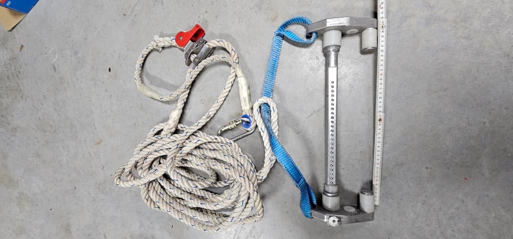 Mobiel ankerpunt voor H-balken, rollclamp, Tractel, Doe-het-zelf en Bouw, Veiligheidskleding, Zo goed als nieuw, Ophalen of Verzenden