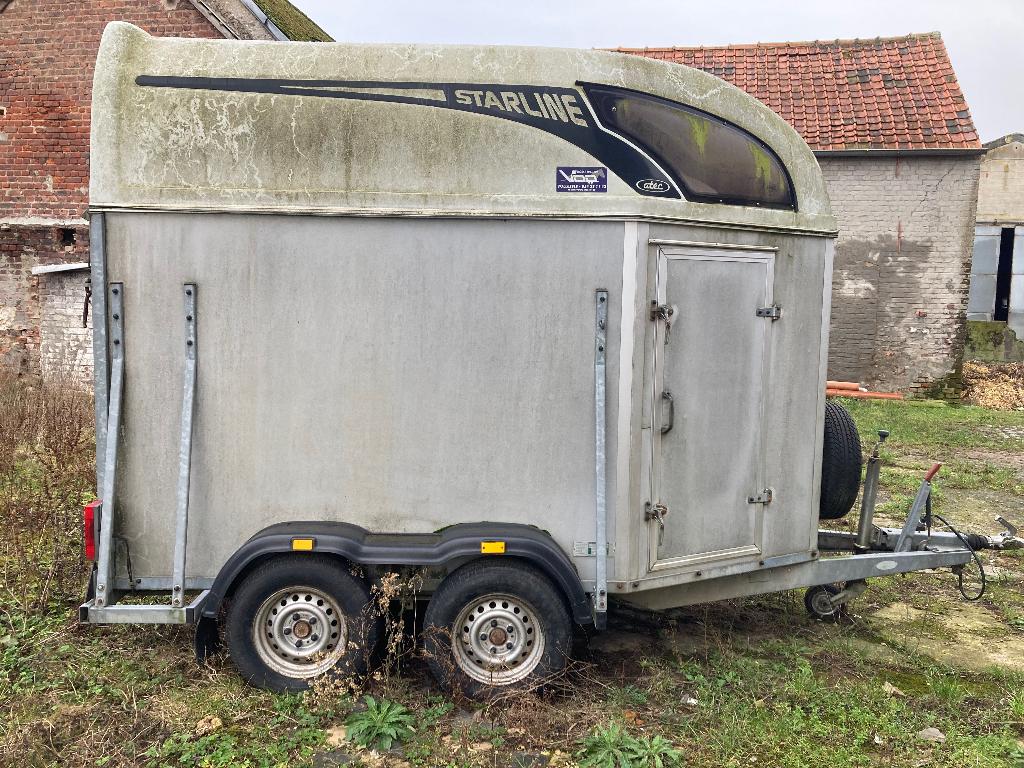 Atec 2 paardentrailer, Enlèvement, Utilisé, Autres matériaux, Remorque 2 chevaux