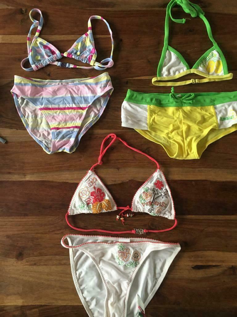bikini's 128 8 jaar, Enlèvement ou Envoi, Comme neuf, Fille, Vêtements de sport ou Maillots de bain