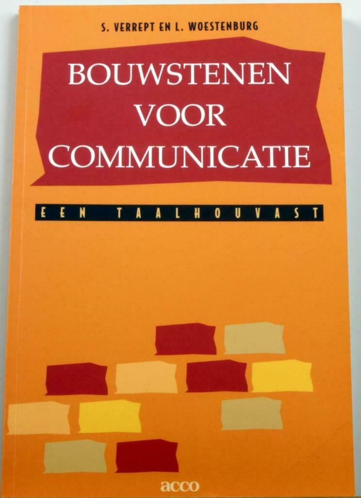 Bouwstenen voor communicatie, Boeken, Studieboeken en Cursussen, Ophalen of Verzenden, Zo goed als nieuw, Hogeschool