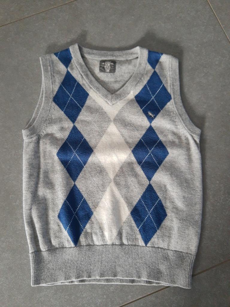 gilet blauw/grijs maat 110/116 h&m, H&M, Overhemd of Blouse, Ophalen of Verzenden, Zo goed als nieuw