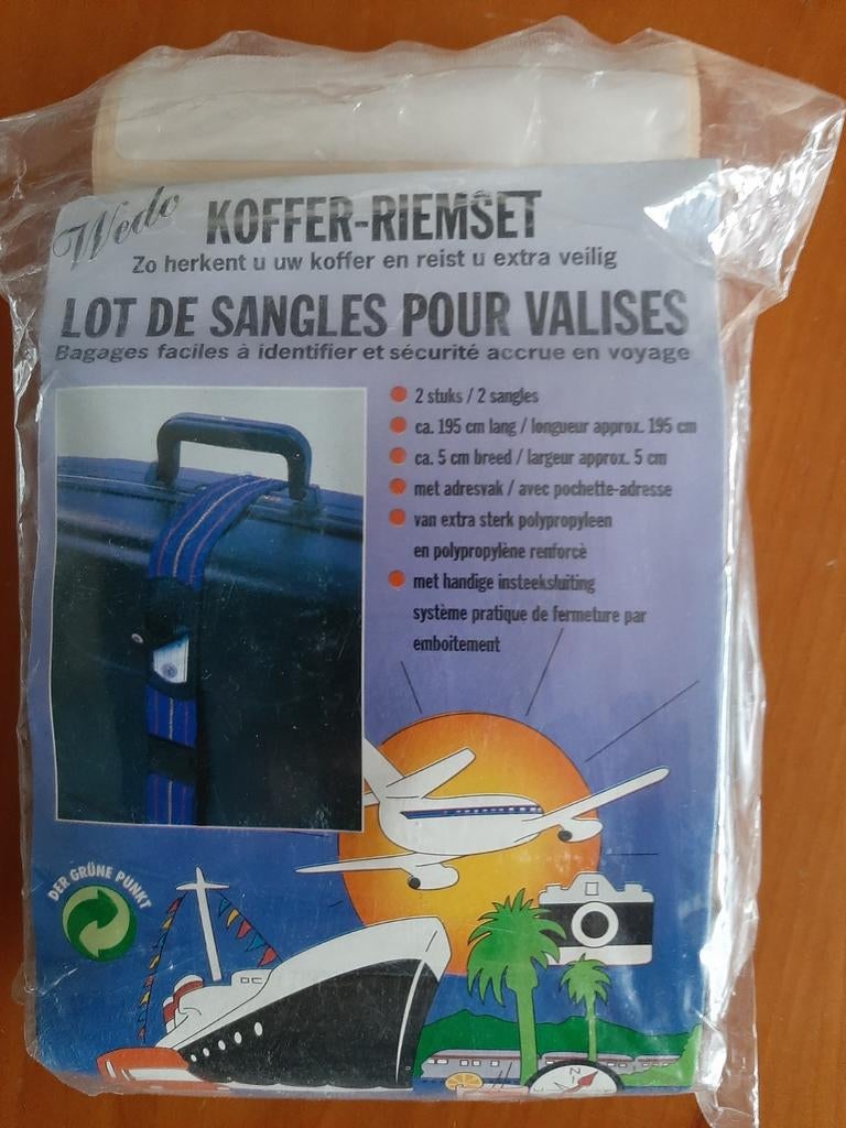 Koffer-riemset 2. Nieuw, Enlèvement ou Envoi, Comme neuf