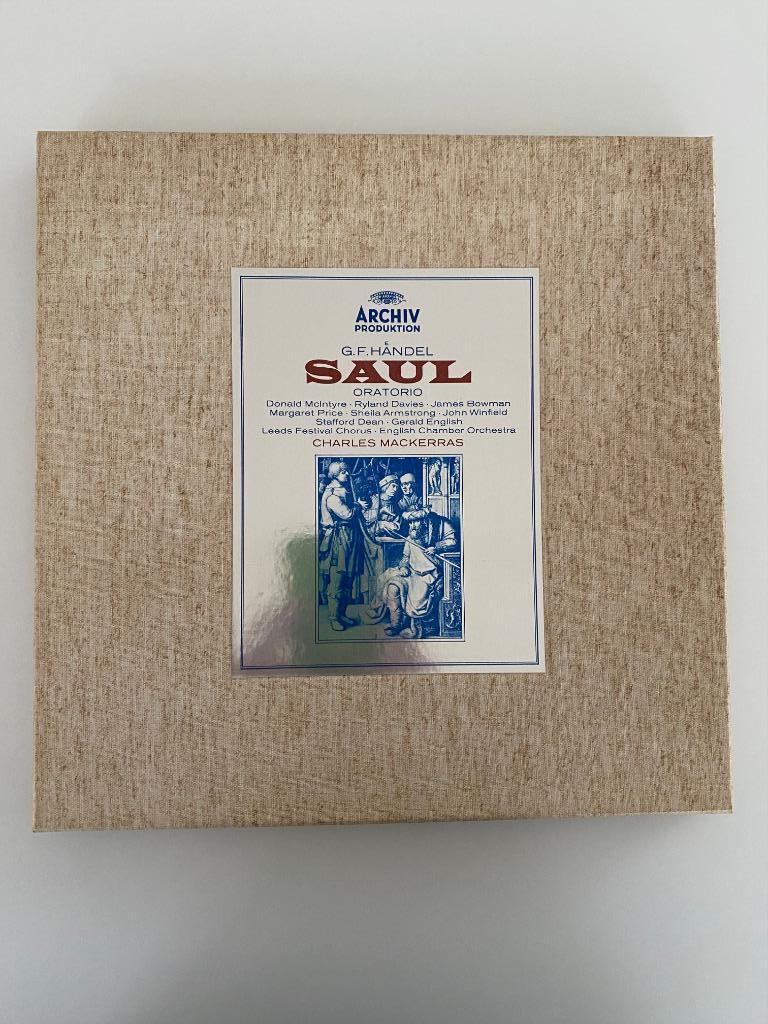 3 LP Box Händel Saul Oratorio Mackerras 1973, Ophalen of Verzenden, Zo goed als nieuw, 12 inch, Orkest of Ballet