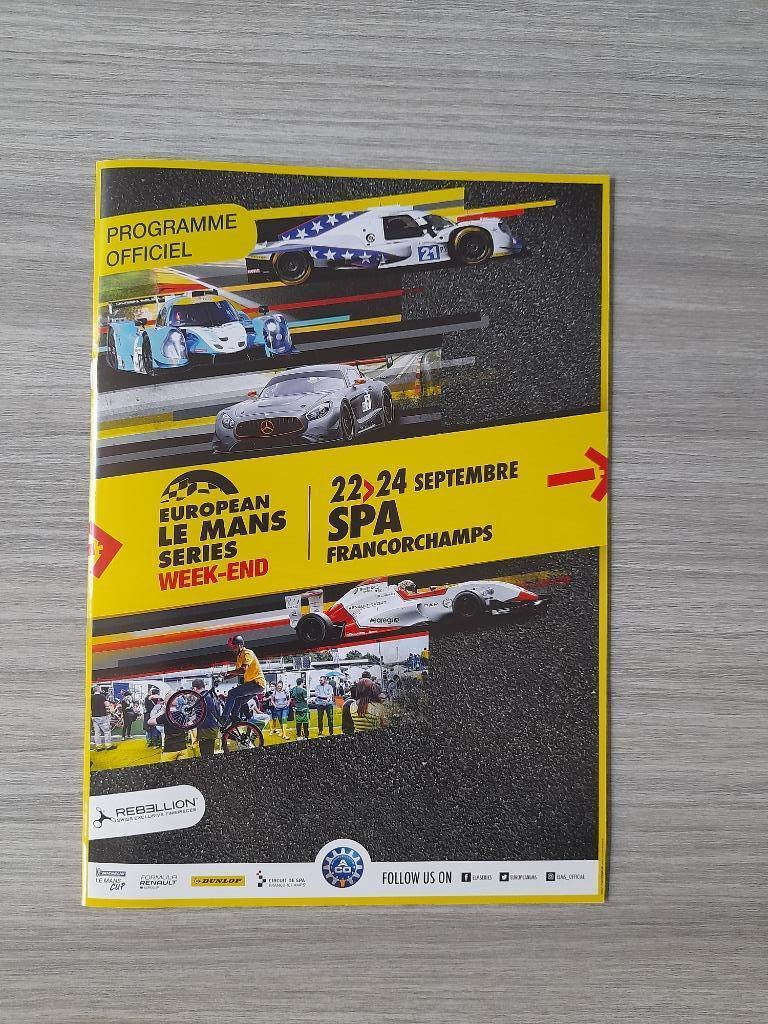 European Le Mans Series 2017 Spa-Francorchamps - Programme, Boeken, Ophalen of Verzenden, Zo goed als nieuw, Overige merken