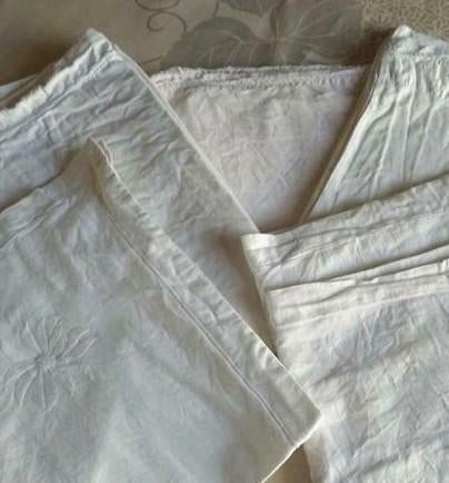 Taie d'oreiller en coton blanc différents modèles, Enlèvement