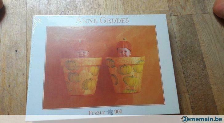 3 Puzzles Anne Geddes 900 pièces, Kinderen en Baby's, Nieuw