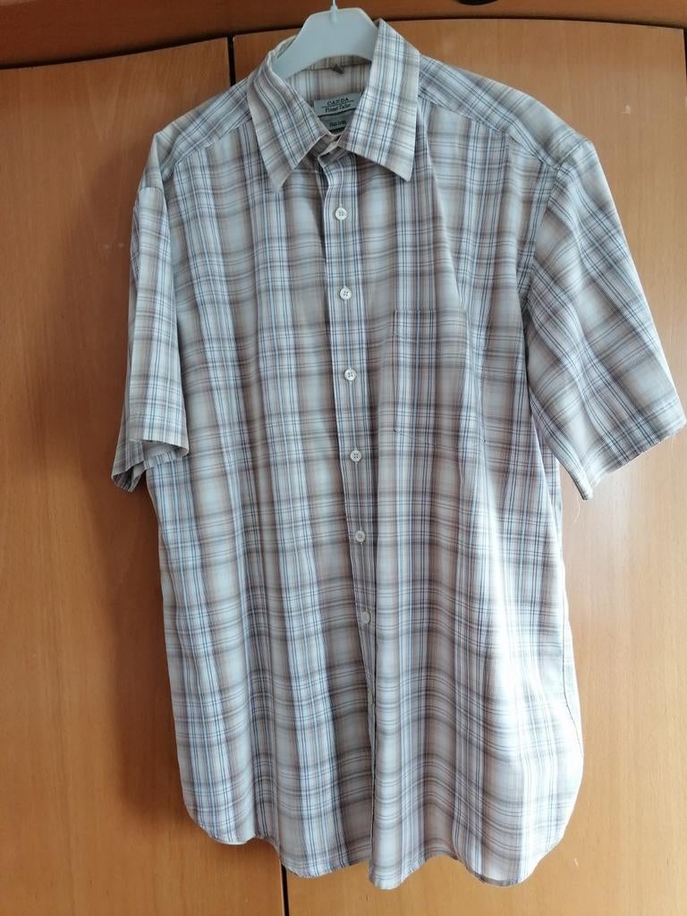 Overhemd, Kleding | Heren, Overhemden, Bruin, Halswijdte 41/42 (L), Gedragen, C&A