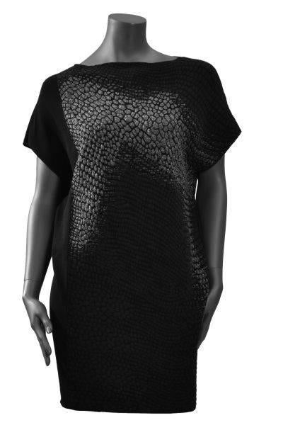 Sarah Pacini zwarte jurk/tuniek met zilveren decor nieuw, Sarah pacini, Ophalen of Verzenden, Nieuw, Zwart