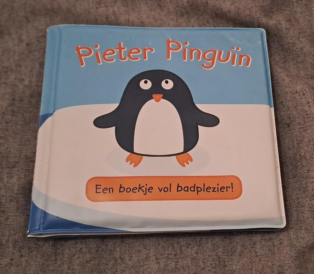 Baby badboekje Pieter Pinguïn, Ophalen of Verzenden, Zo goed als nieuw, 6 tot 12 maanden