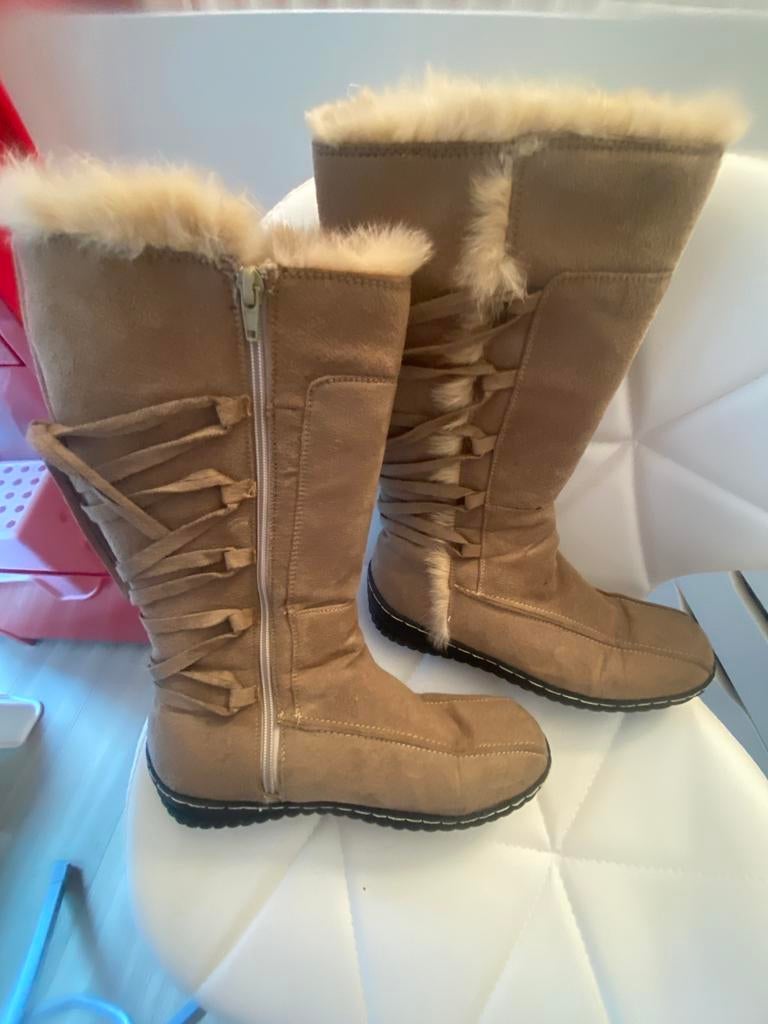 Laarzen, Vêtements | Femmes, Beige, Comme neuf, Enlèvement, Bottes hautes
